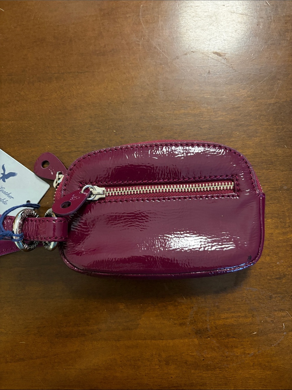 American Eagle Outfitters Glossy Berry Mini Key Pouch